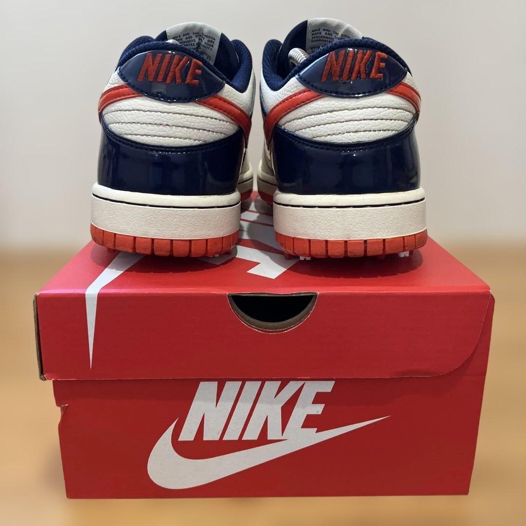 【極美品】NIKE ダンク　ゴルフシューズ ホワイト/ネイビー/オレンジ