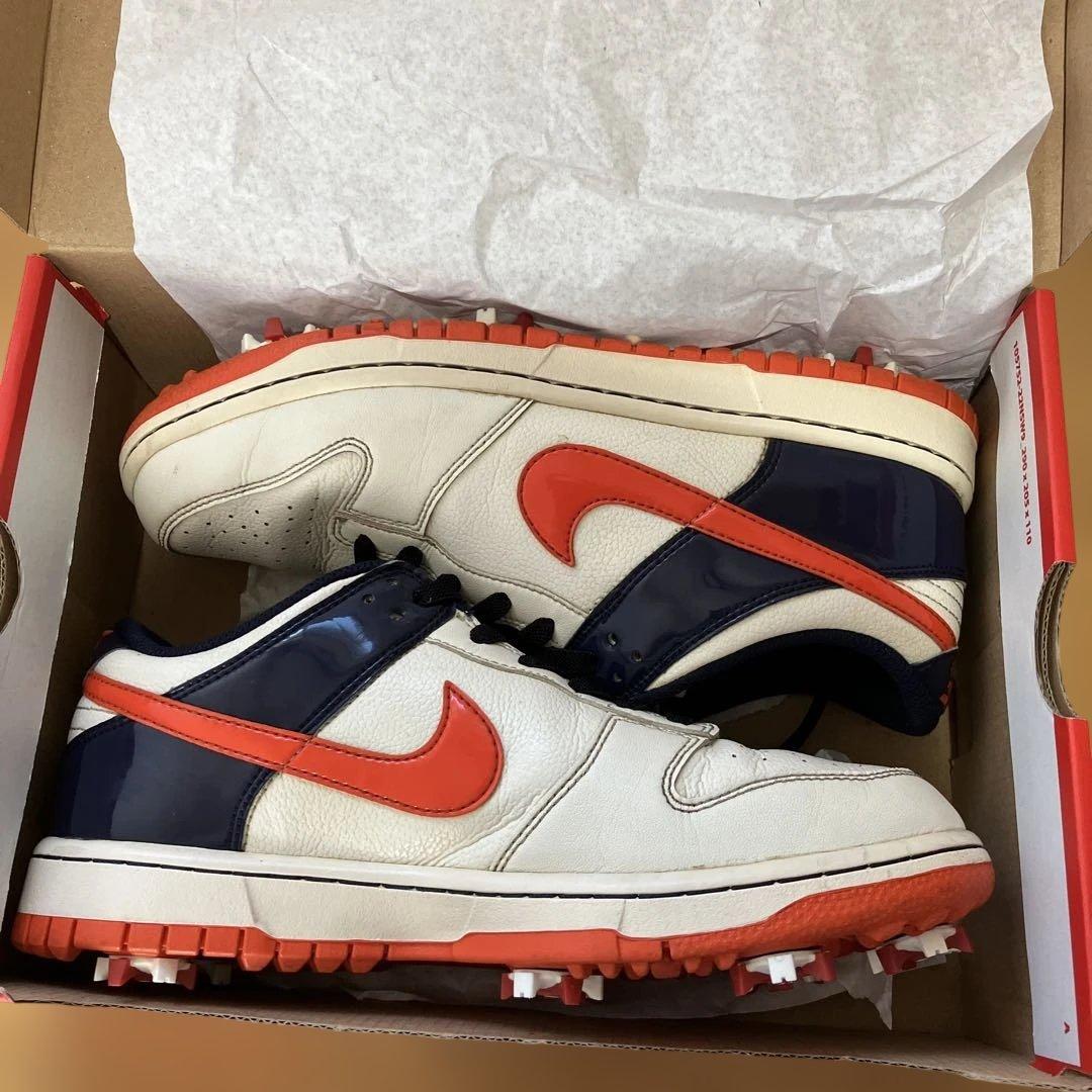 【極美品】NIKE ダンク　ゴルフシューズ ホワイト/ネイビー/オレンジ