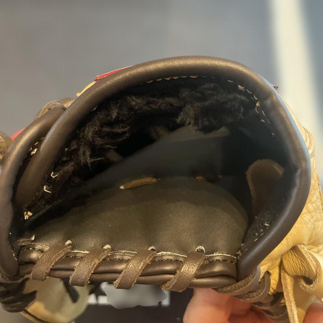 【美品】Rawlings 軟式グローブ クリーム色