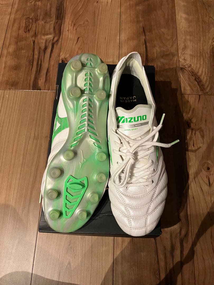 モレリアネオ4 Mizuno ミズノホワイト/グリーン　25.5cm