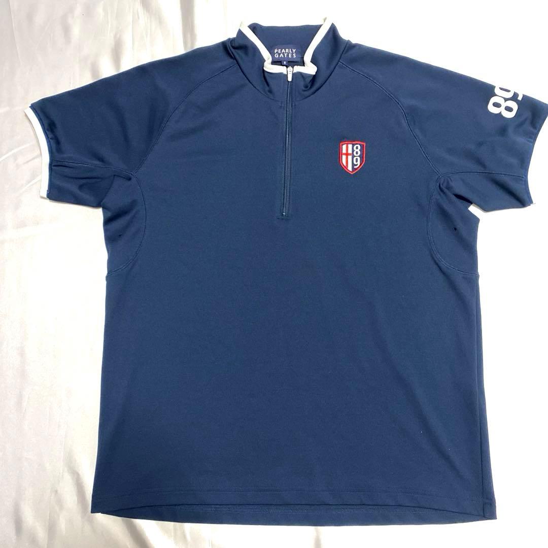 PARLY GATES ハーフジップ 半袖 トレーニングシャツ サイズ6 XL