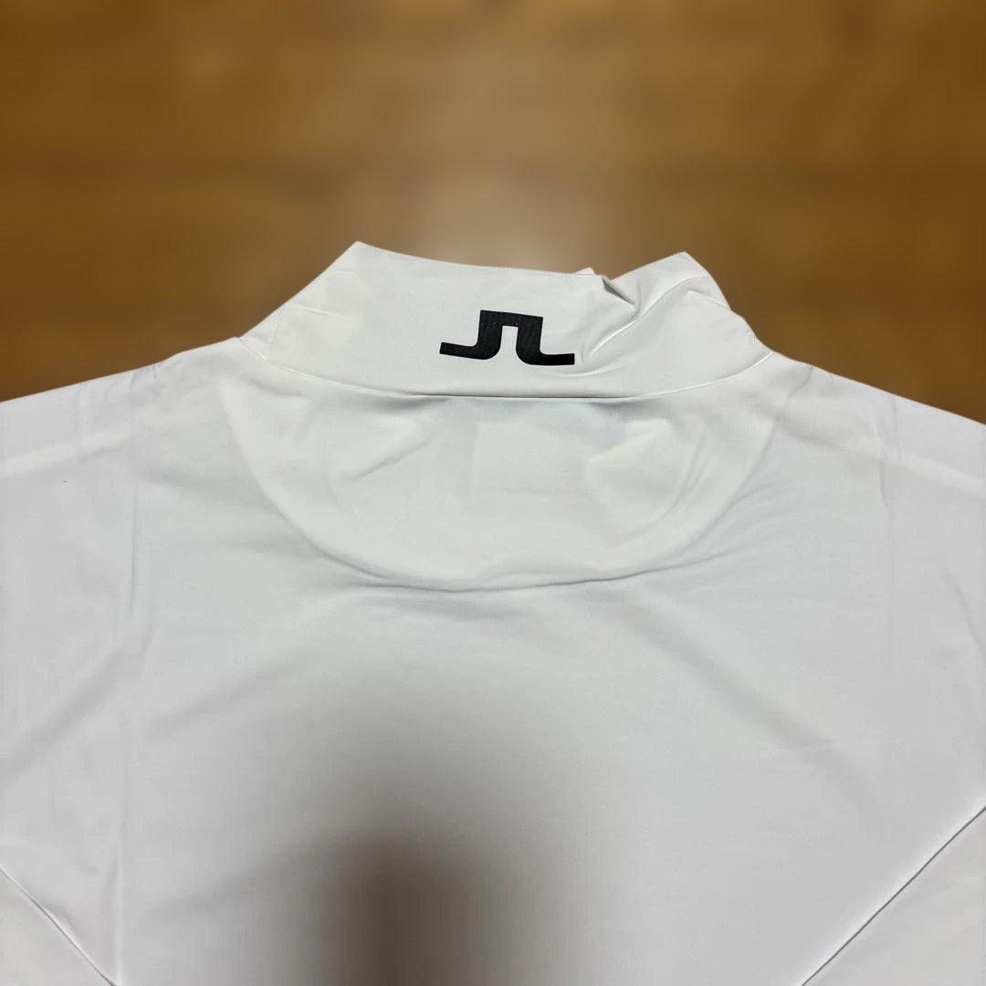 ☆新品☆J.Lindeberg ジェイリンドバーグホワイト ハイネックシャツ L