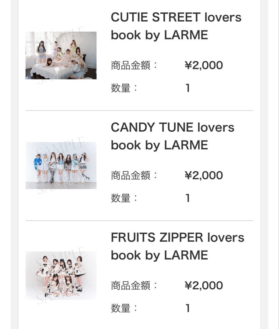 KAWAII LAB. 3周年記念ブック LARME 写真集 まとめ売り
