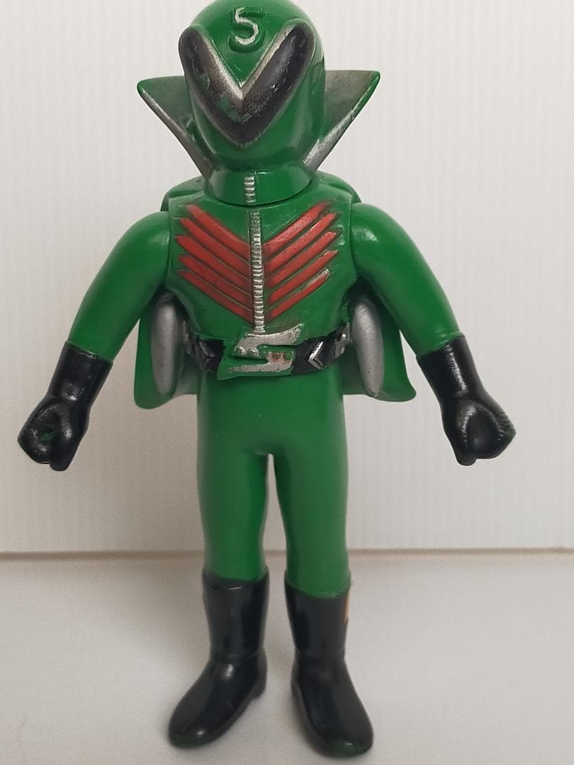 ポピー　ミドレンジャー　１３ｃｍ　ソフビ　当時物　ゴレンジャー