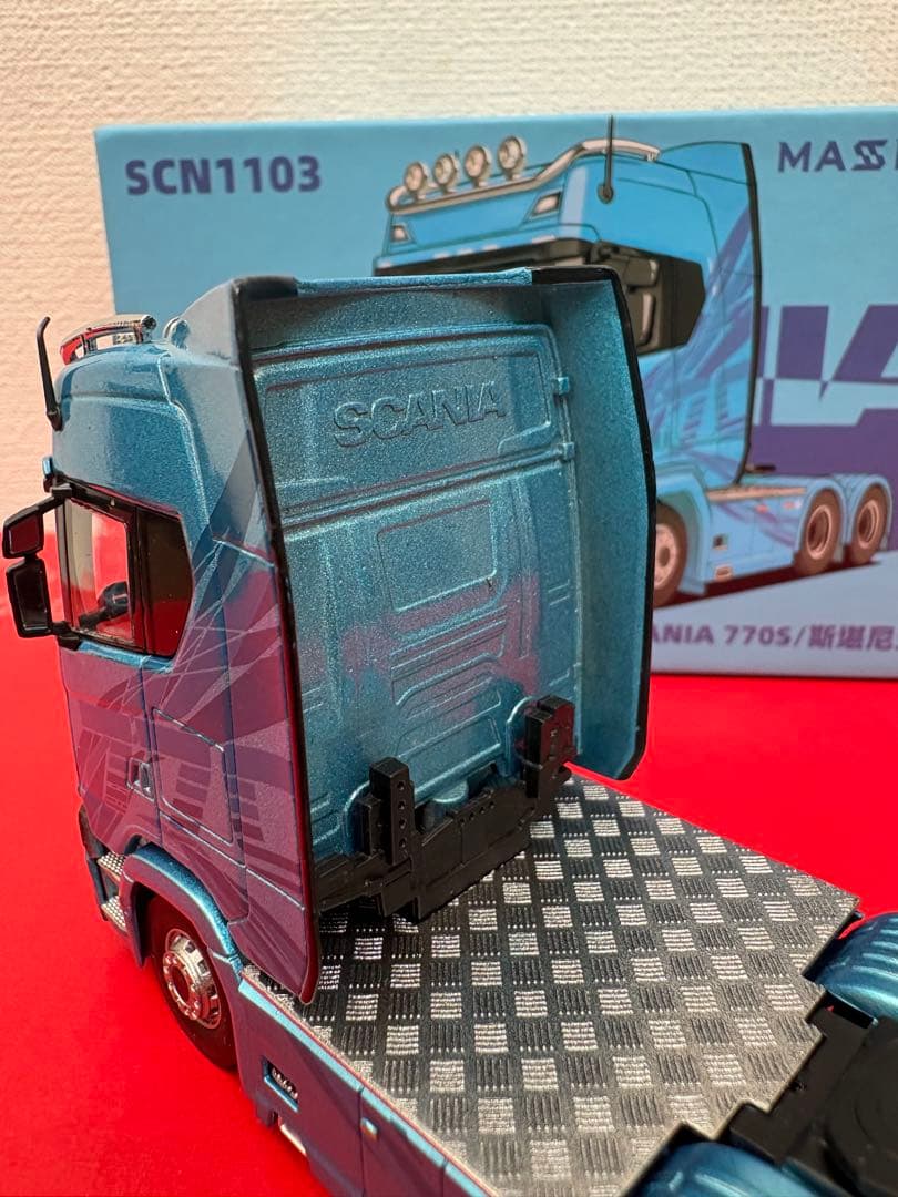 合金スカニア 770S ミニカー 1/64 （2デフ　ダブル引きタイプ）