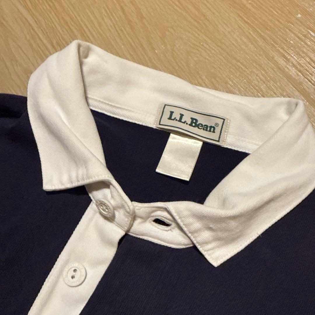 美品　状態良好　90's L.L.Bean ラガーシャツ ネイビー