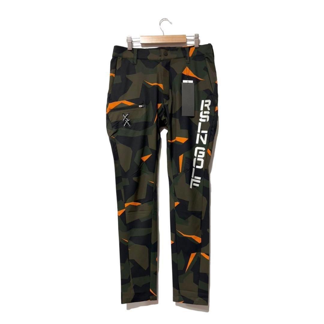 ラッセルノ ゴルフ ブランド ロゴ ストレッチ ロングパンツ カーキ M 4