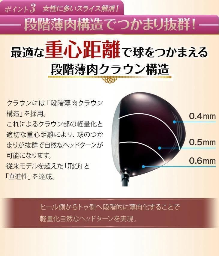 新品！レディース　高反発ハイパーブレードガンマ　プレミアアッタスシャフト