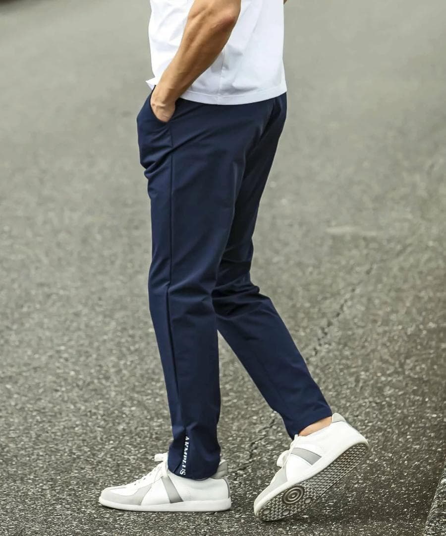 LUXEAKMPLUS 24SS サイドジップ ロゴ パンツ GOLF ゴルフ