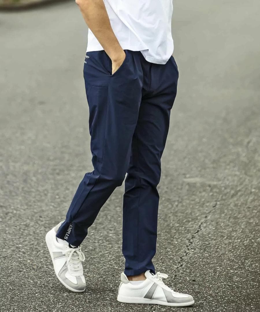 LUXEAKMPLUS 24SS サイドジップ ロゴ パンツ GOLF ゴルフ
