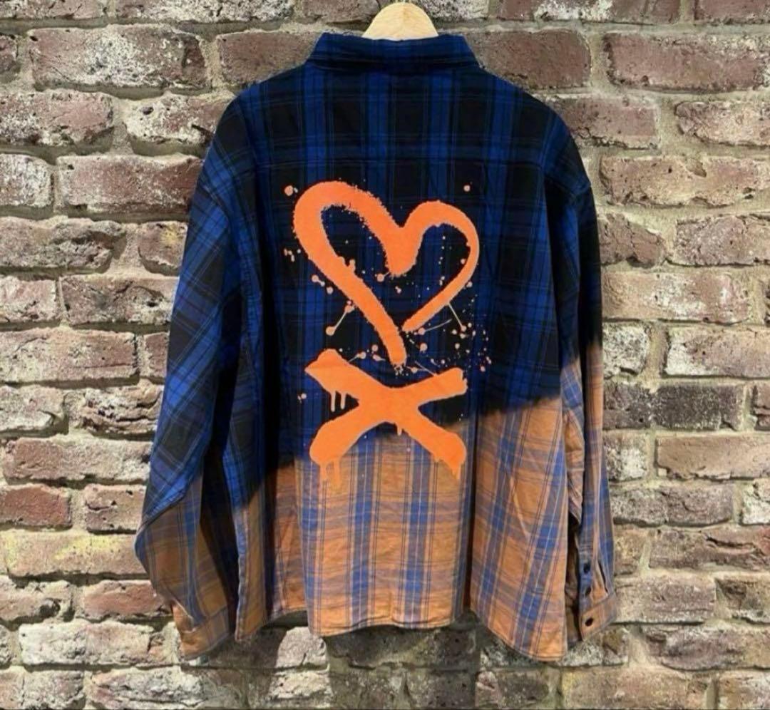 新品 LiSA カクテルパーティー　 カクテルチェックシャツ