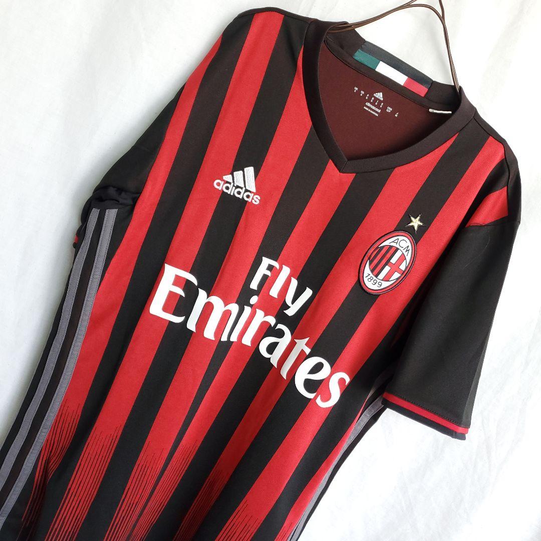 Adidas セリエA ACミラン Milan ユニフォーム ウェア 赤 半袖