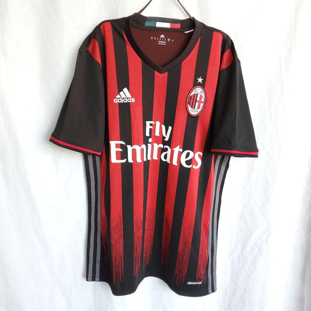 Adidas セリエA ACミラン Milan ユニフォーム ウェア 赤 半袖