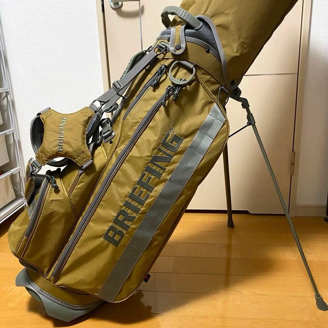 BRIEFING ブリーフィング キャディバッグ カーキ ゴルフ