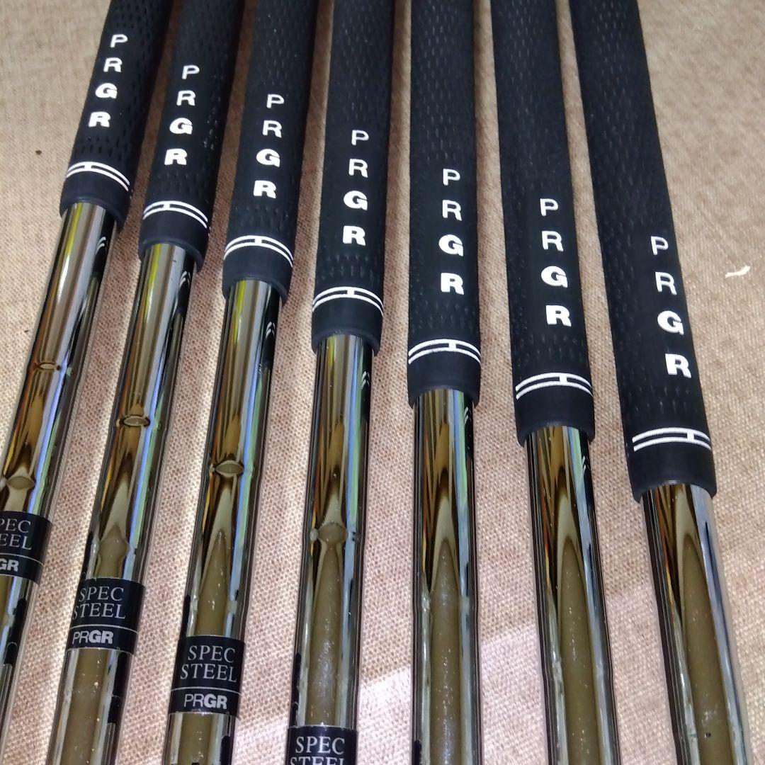 綺麗な状態 PRGR iS3500BL FORGED ４〜９.ＰＷ ７本【Ｓ】