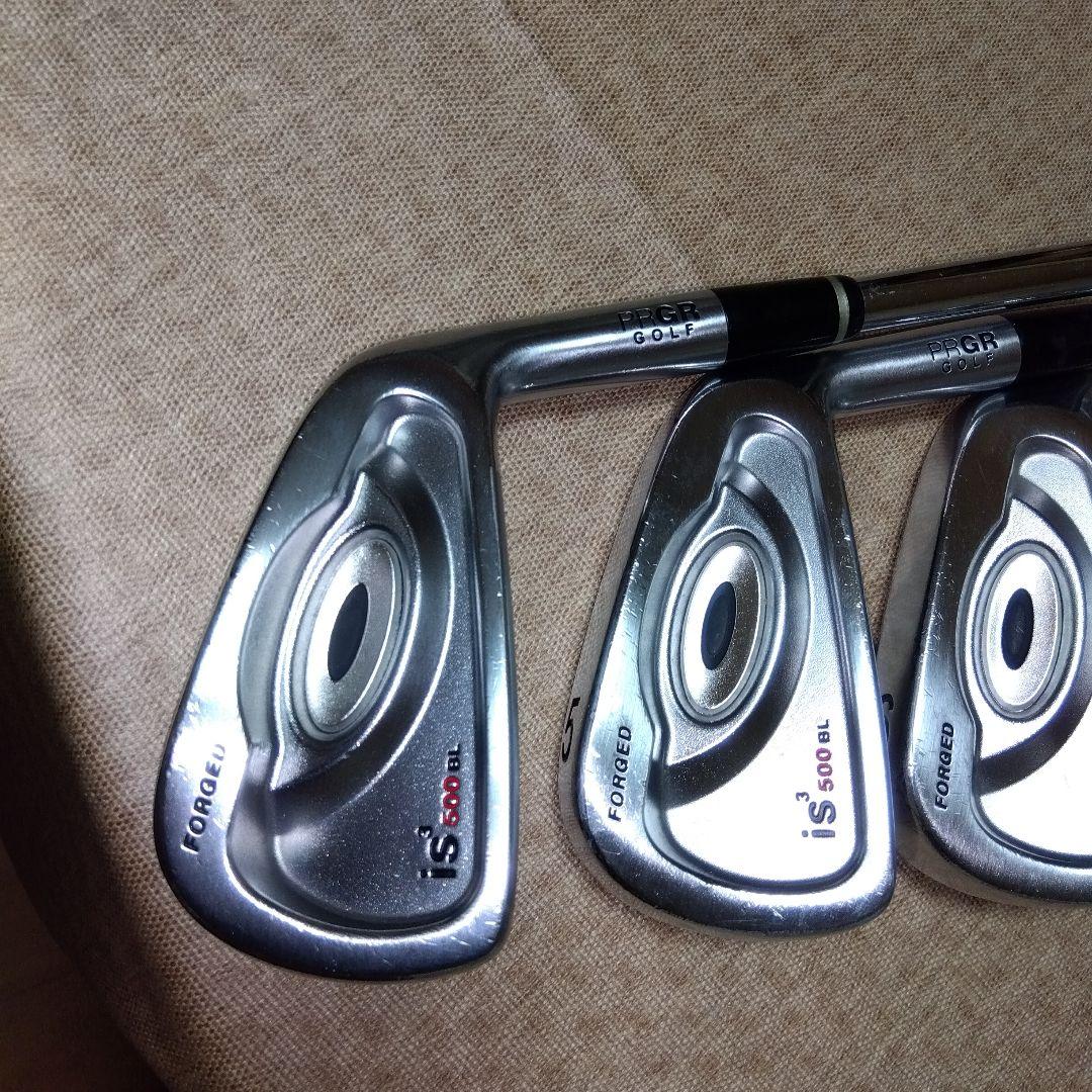 綺麗な状態 PRGR iS3500BL FORGED ４〜９.ＰＷ ７本【Ｓ】