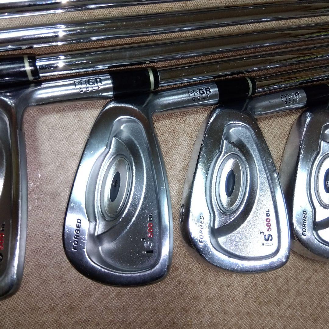 綺麗な状態 PRGR iS3500BL FORGED ４〜９.ＰＷ ７本【Ｓ】