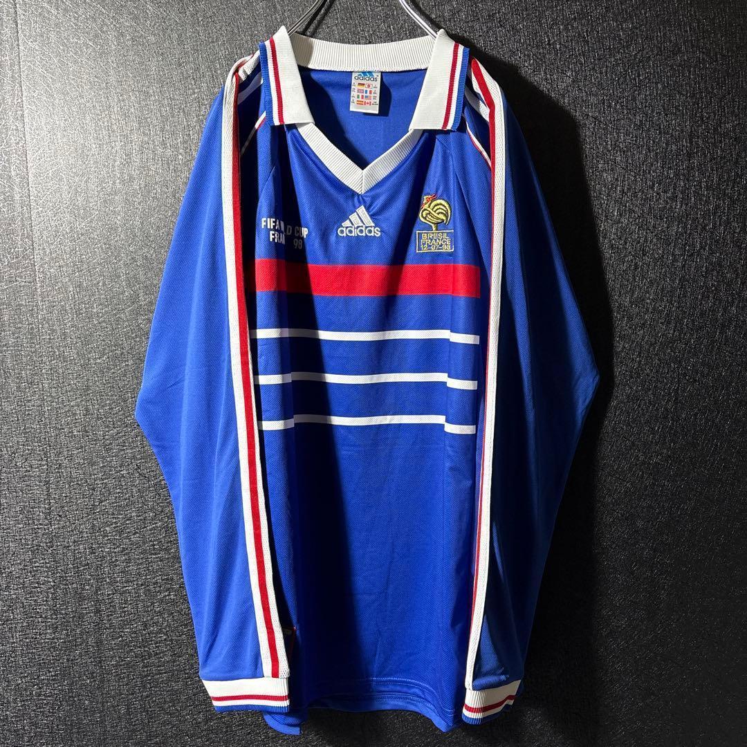 【★フランス代表】 古着 メンズ サッカー ユニフォーム 98年 長袖 2XL
