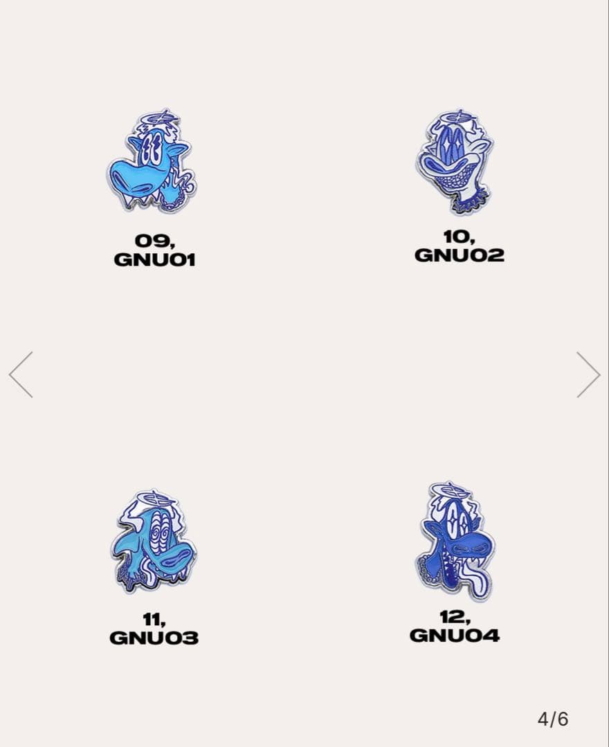 ミュージシャン King Gnu CEN+RAL RANDOM PINS SET