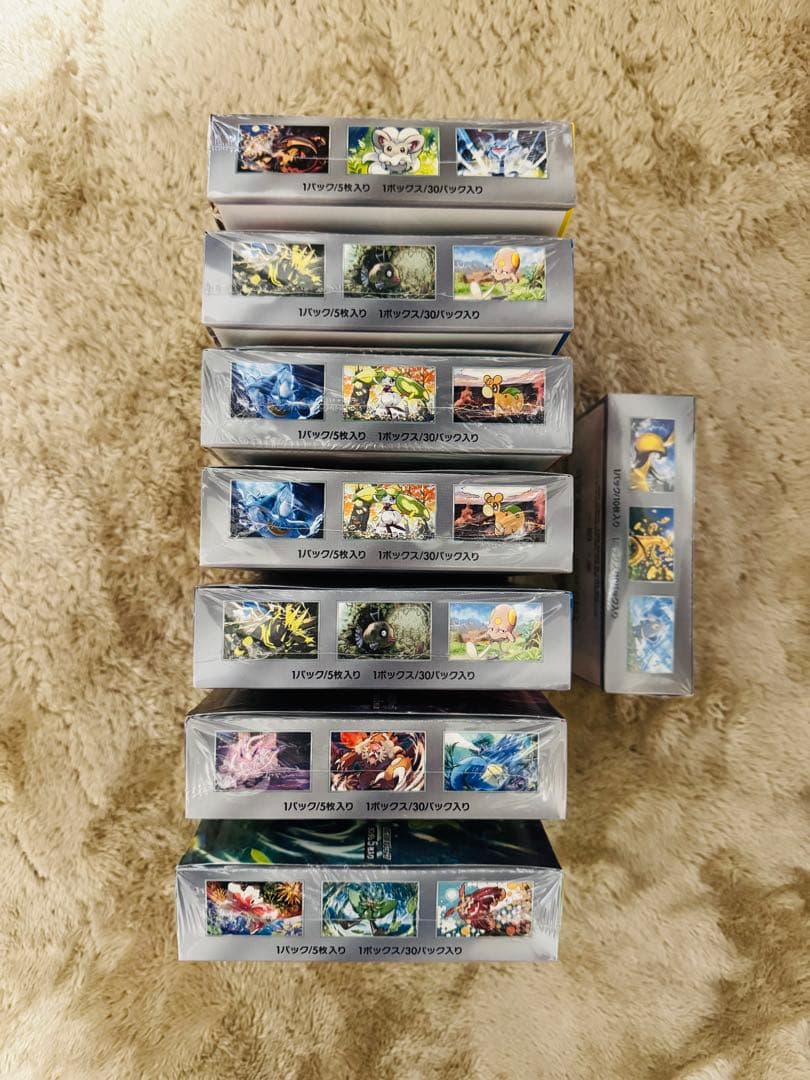 【シュリンク付き】ポケモンカードゲーム　8boxセット売り