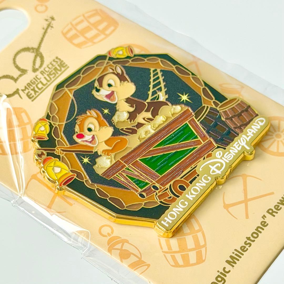 チップ＆デール　グリズリーガルチ　ピンバッジ　メダル　香港ディズニー　年パス特典