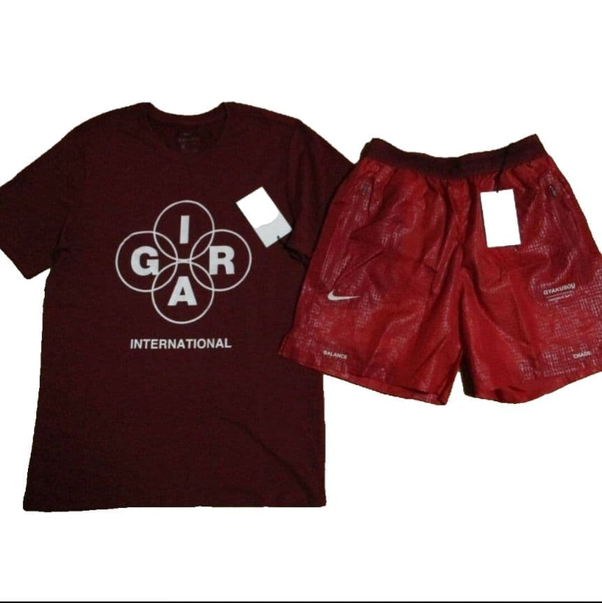 M ナイキ GYAKUSOU ランニング Tシャツ ショーツ 上下 ギャクソウ