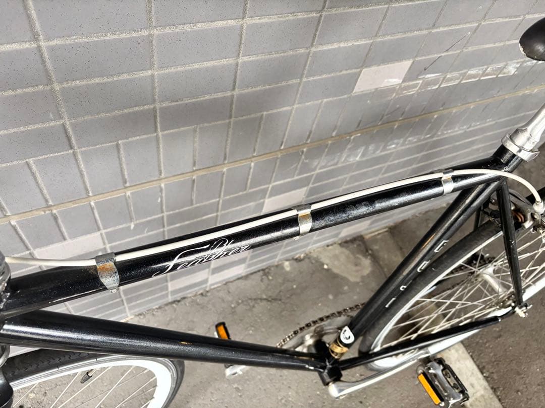 送料込 FUJI FEATHER クロモリ ピストバイク 52 完成車