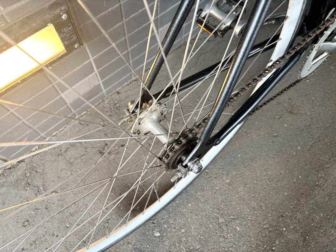 送料込 FUJI FEATHER クロモリ ピストバイク 52 完成車