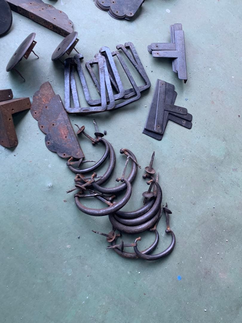 アンティーク箪笥金具カギ付き