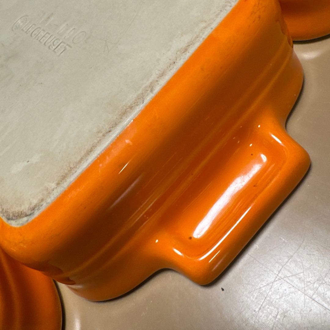 LE CREUSET オレンジ 耐熱皿 3個セット