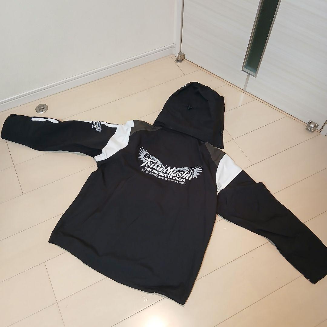 ☆新品未使用品☆ 釣武者　３レイヤーサブトルストレッチレインスーツ　M