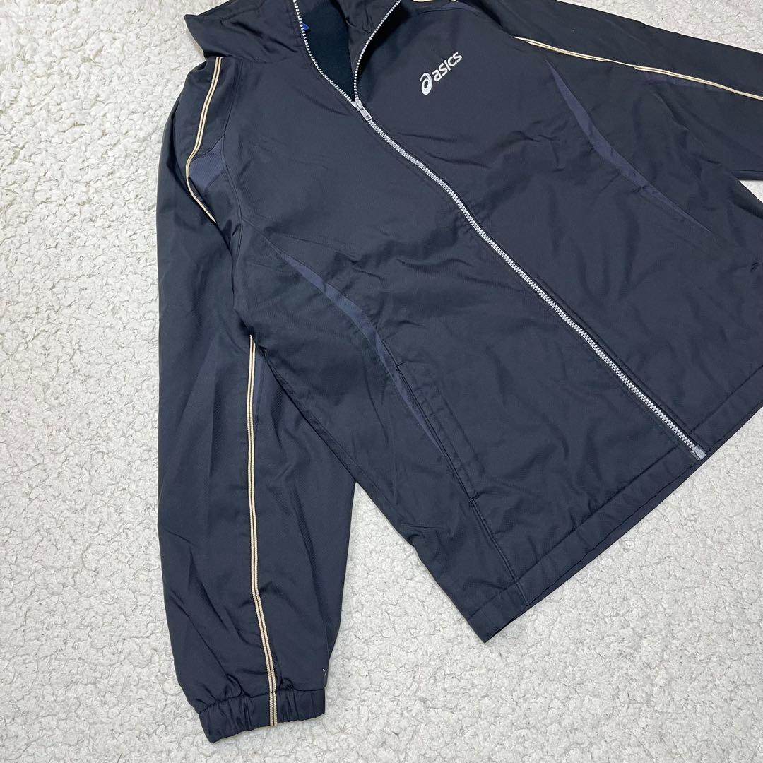 【美品】アシックスasics ウインドブレーカーウィンドジャージ上下セットアップ