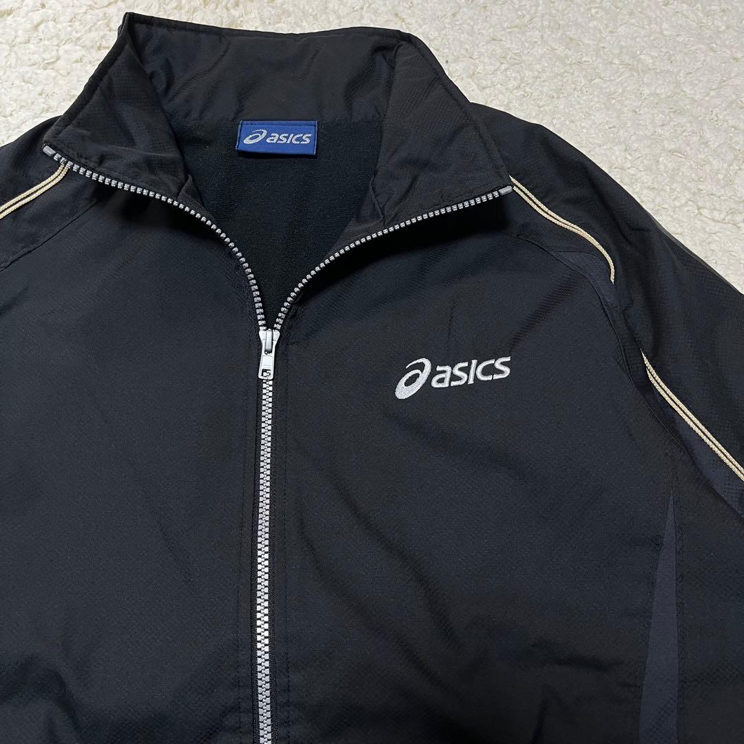 【美品】アシックスasics ウインドブレーカーウィンドジャージ上下セットアップ
