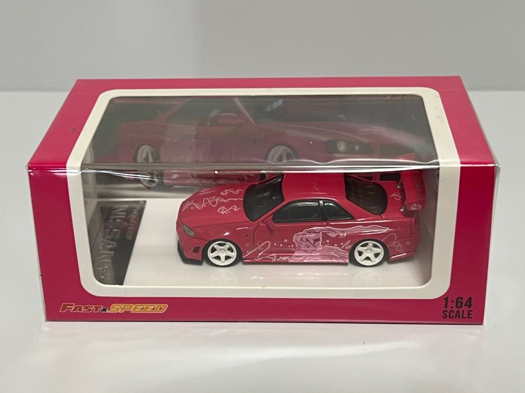 ミニカー Skyline GT-R34 Pink Fast&Furious Figure