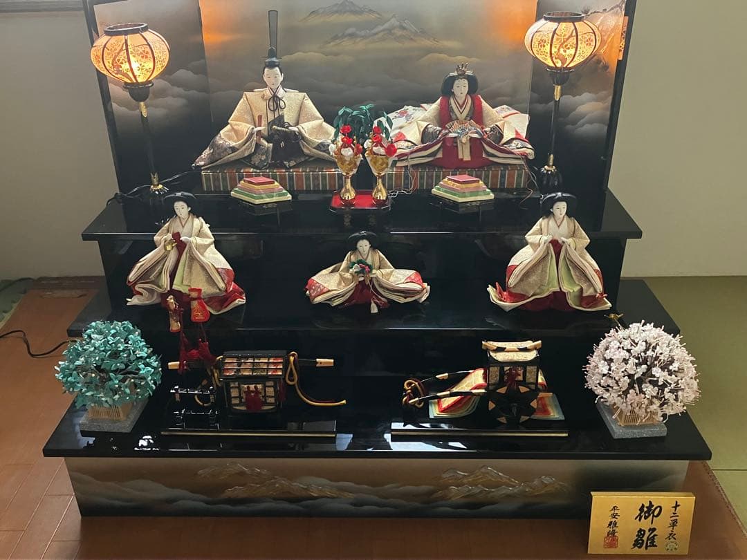 【15,000円相当の配送料負担】久月のお雛様（3段）