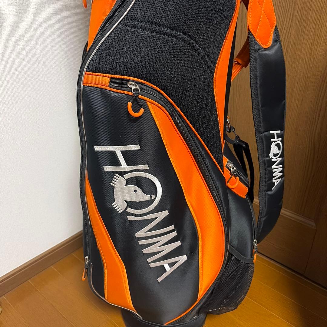 HONMA ホンマゴルフ　キャディバッグ　軽量　ブラック　オレンジ