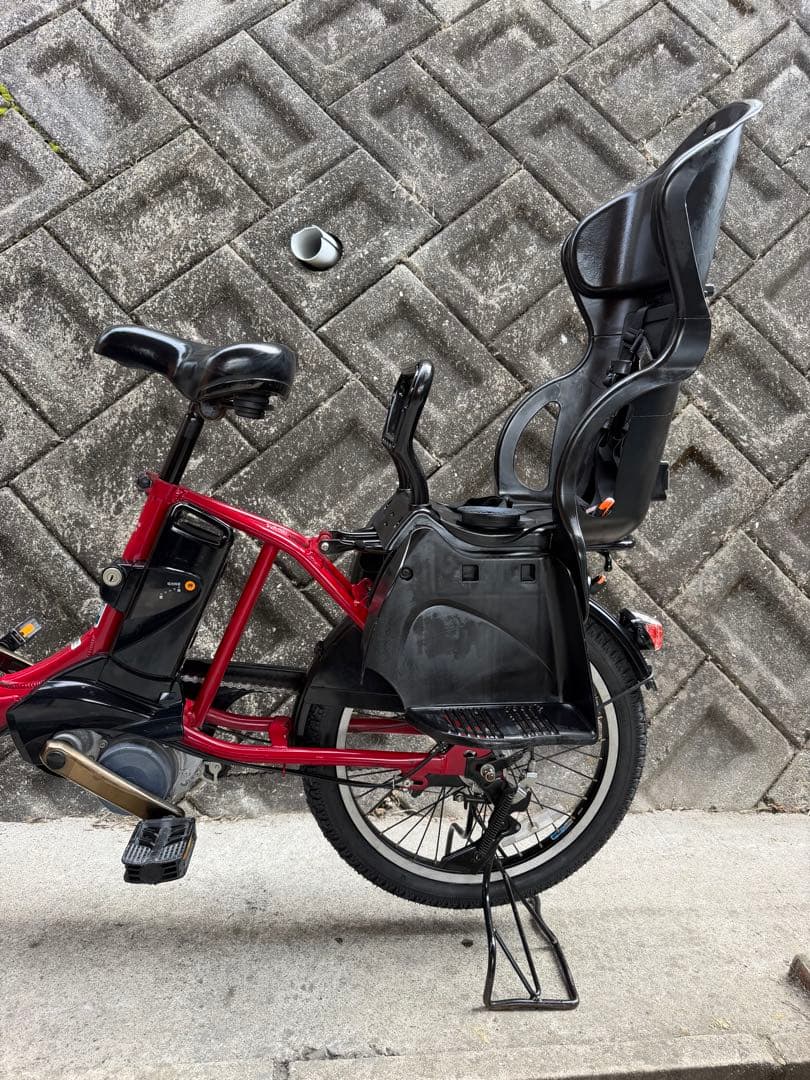パナソニックのチャイルドシート付き電動自転車バッテリー8.7ah