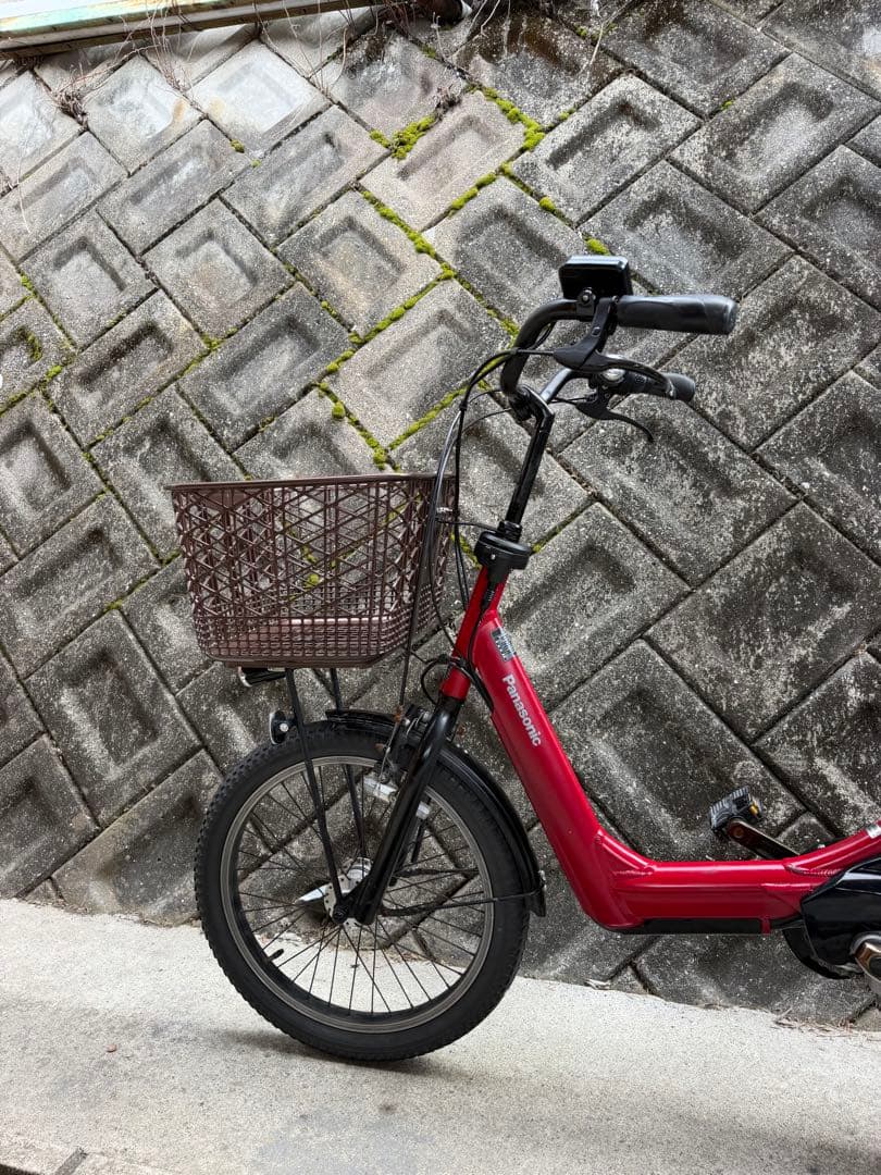 パナソニックのチャイルドシート付き電動自転車バッテリー8.7ah