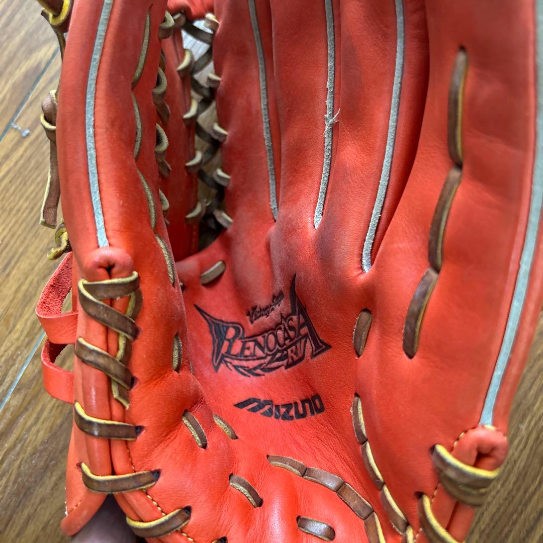 Mizuno 硬式グローブ 右投げ用 オレンジ