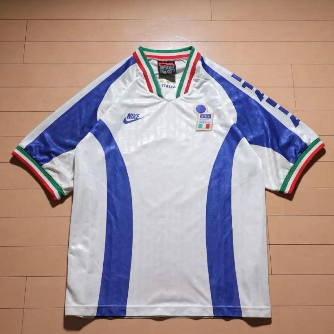 95年 NIKE サッカー イタリア代表 ユニフォーム ゲームシャツ UK L