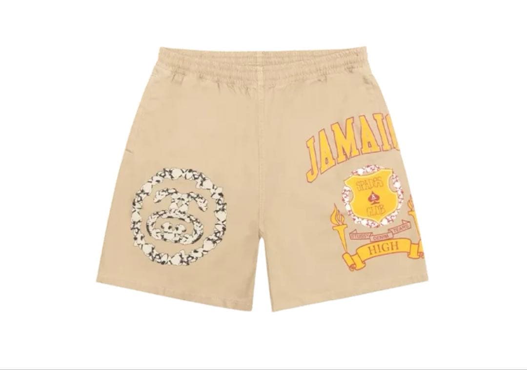 ウェア Stussy x Denim Tears Gym Short \"Khaki\"