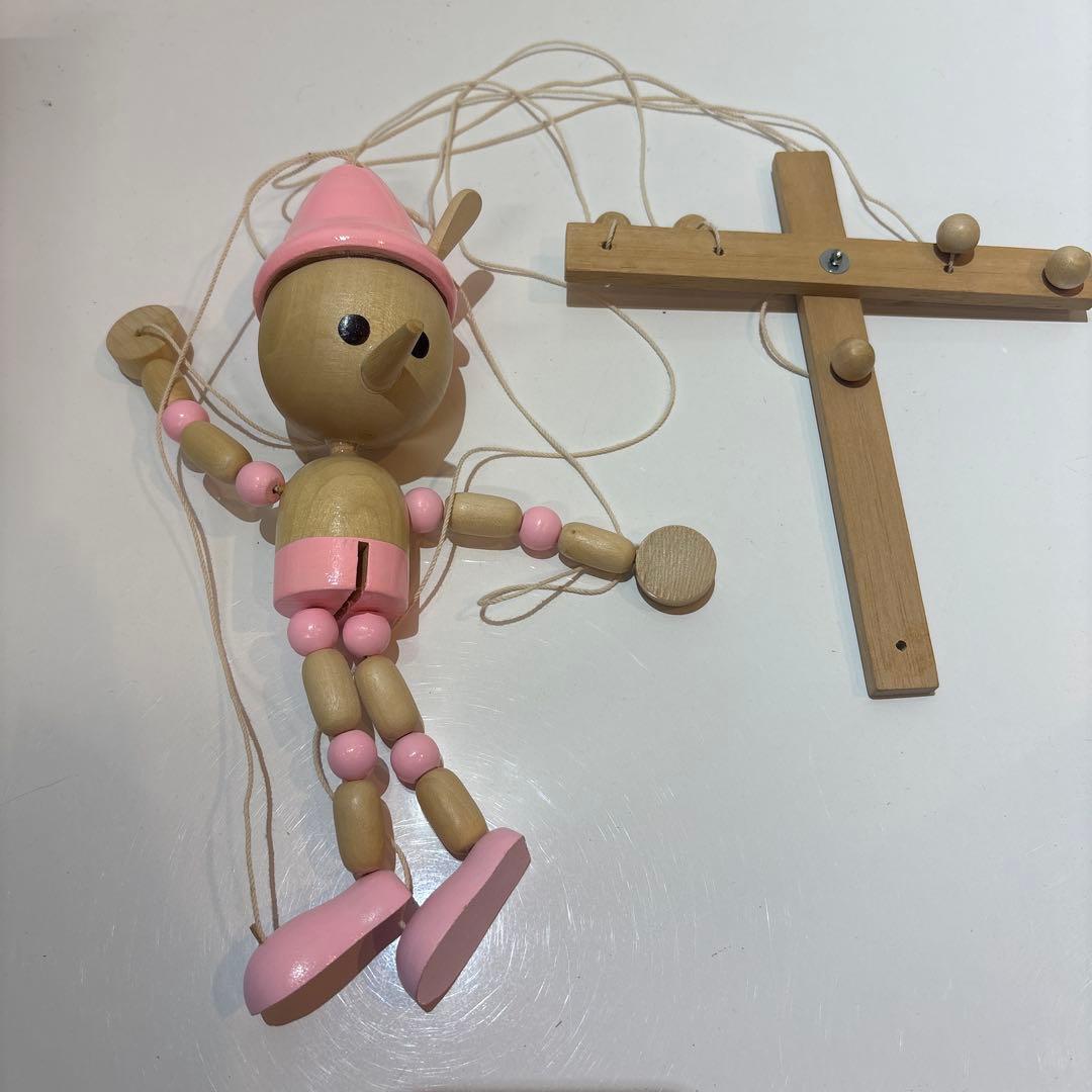 ピノキオ操り人形　木製