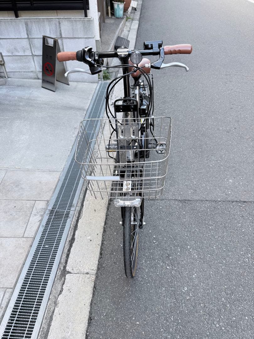 大阪府　ヤマハ　PAS CITY 電動アシスト自転車 シティタイプ 前カゴ付き