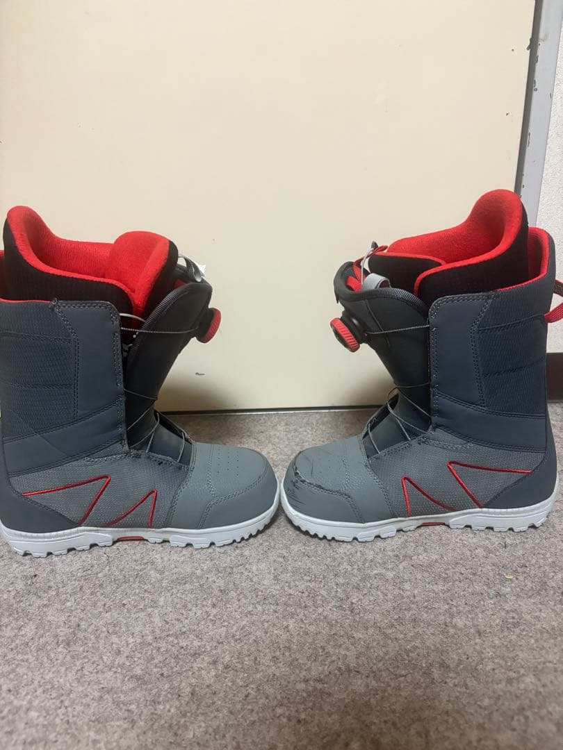 BURTON HIGHLINE BOA スノーボードブーツ グレー/レッド