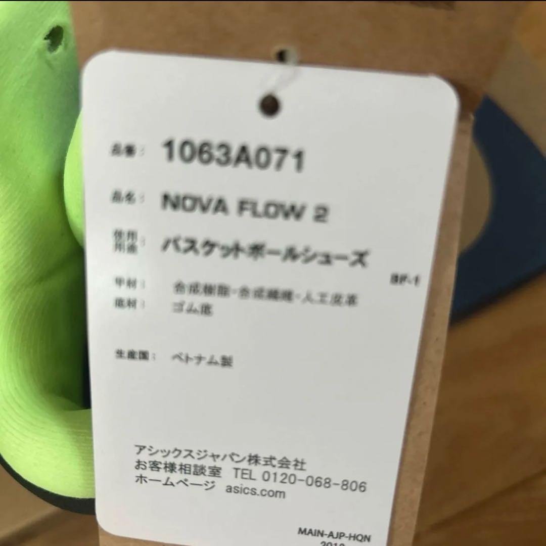 ASICS バスケットシューズ 25cm NOVA FLOW 2 ミニバス