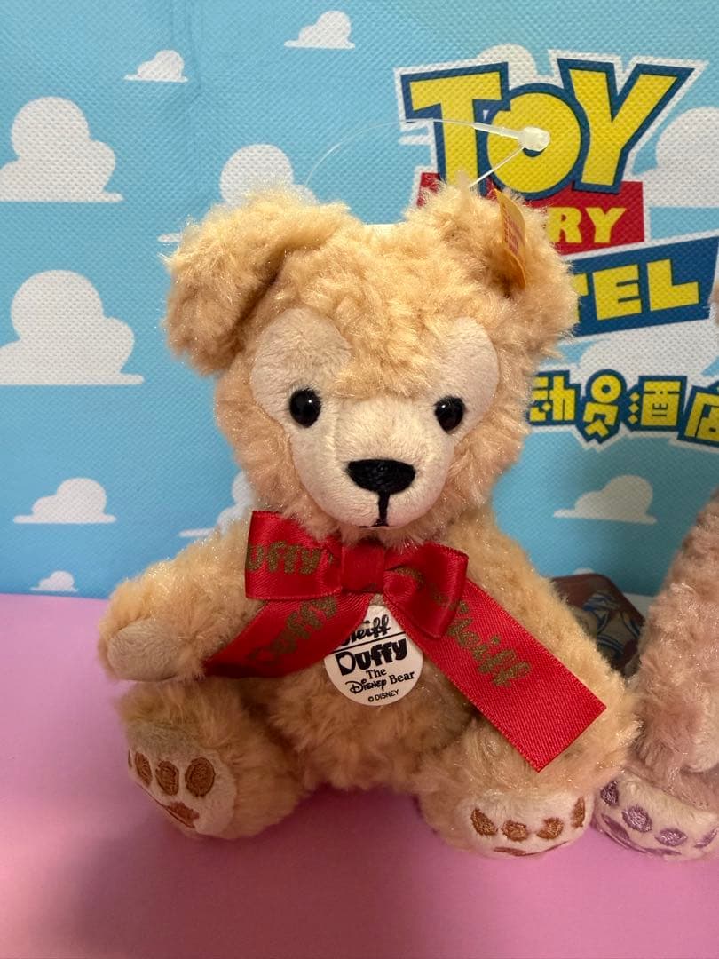 ダッフィー　シェリーメイ 10周年　シュタイフ　ぬいぐるみキーホルダー