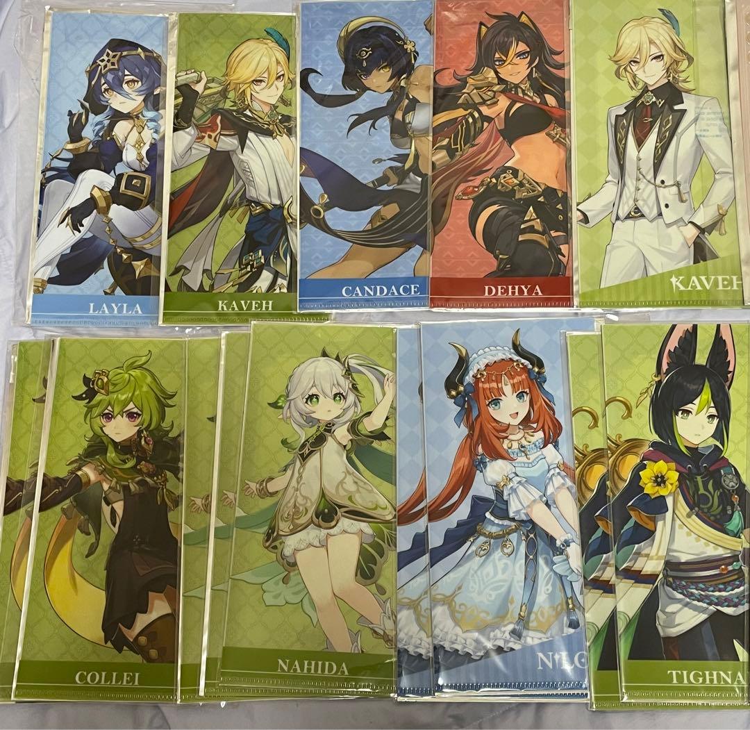 原神　クリアファイル　チケットファイル　GIGO ピザハット　ケンタッキー