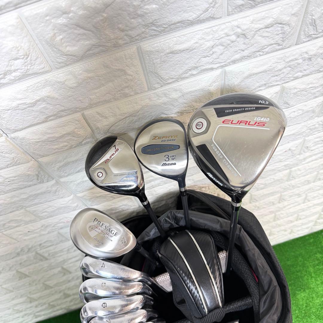 ゴルフセット　Mizuno 豪華　ラウンド仕様　飛距離抜群 EURUS すぐ使用