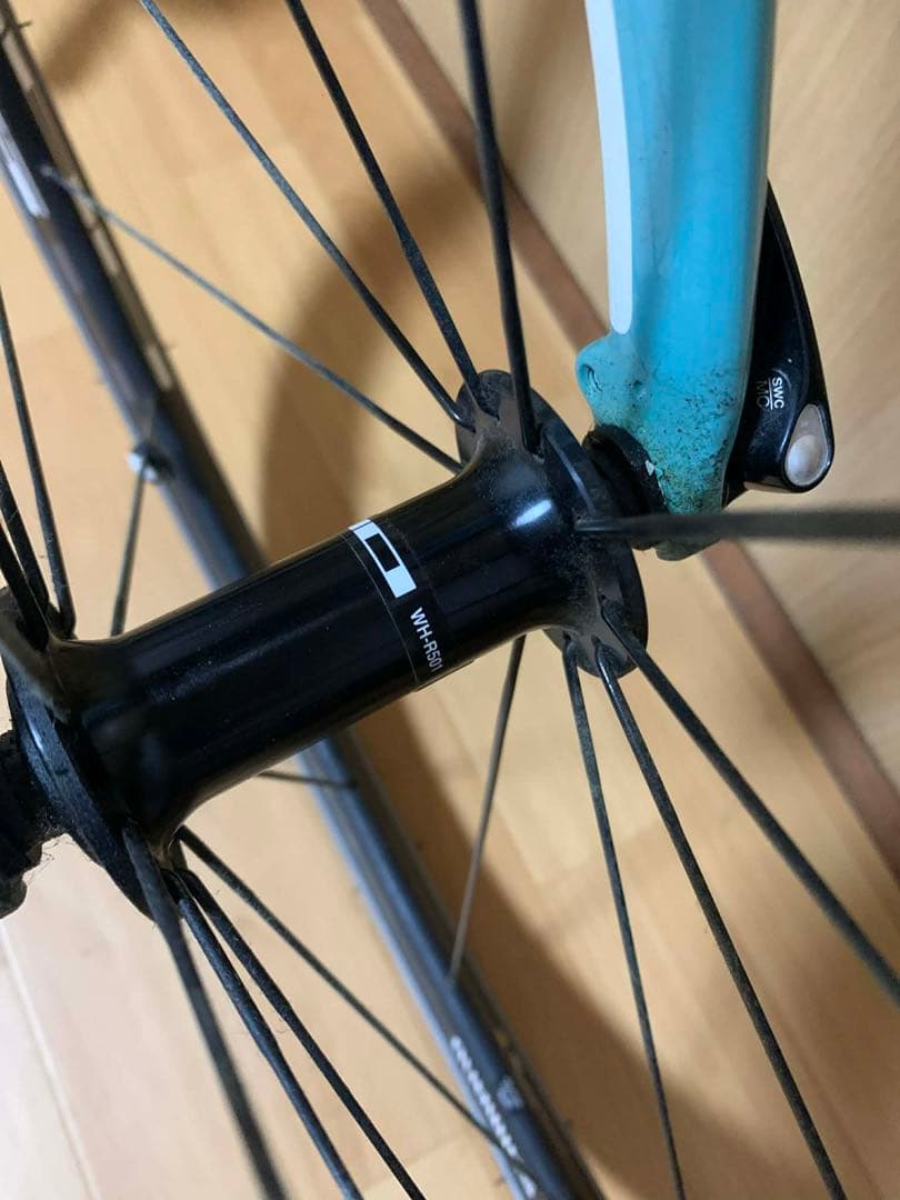 タコ　美品Bianchi ROMA II 水色 クロスバイク2x10s