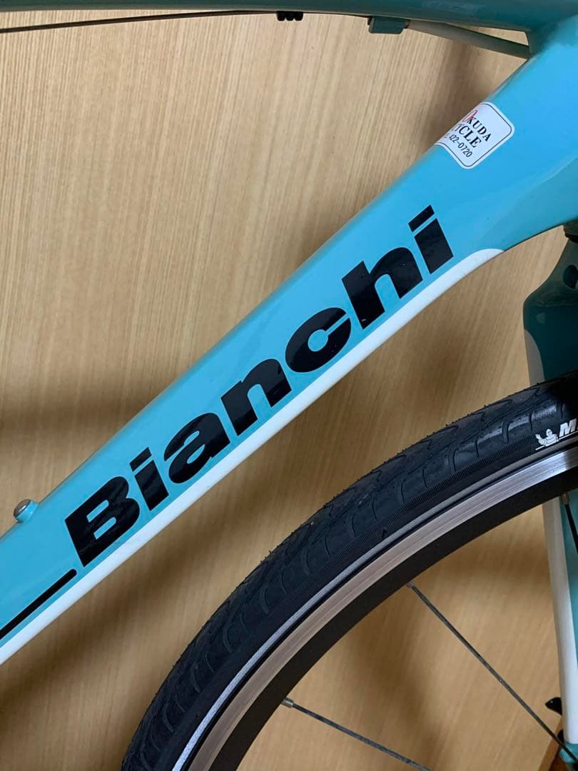 タコ　美品Bianchi ROMA II 水色 クロスバイク2x10s